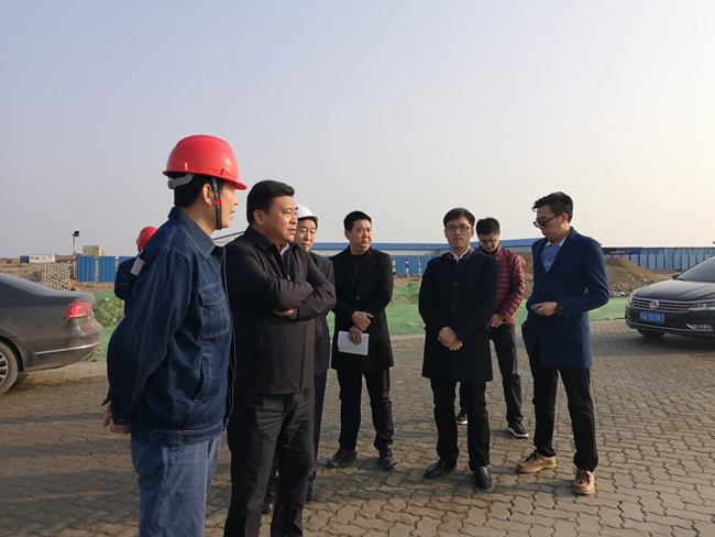 唐山(shān)市(shì)委常委、曹妃甸區(qū)委書(shū)記孫貴石一(yī)行(xíng) 視(shì)察中物(wù)綠(lǜ)建項目
